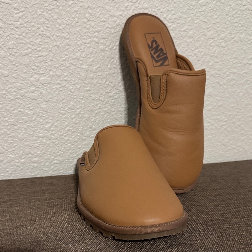 Vans Classic Brown Slip-On Mules Boys size 4